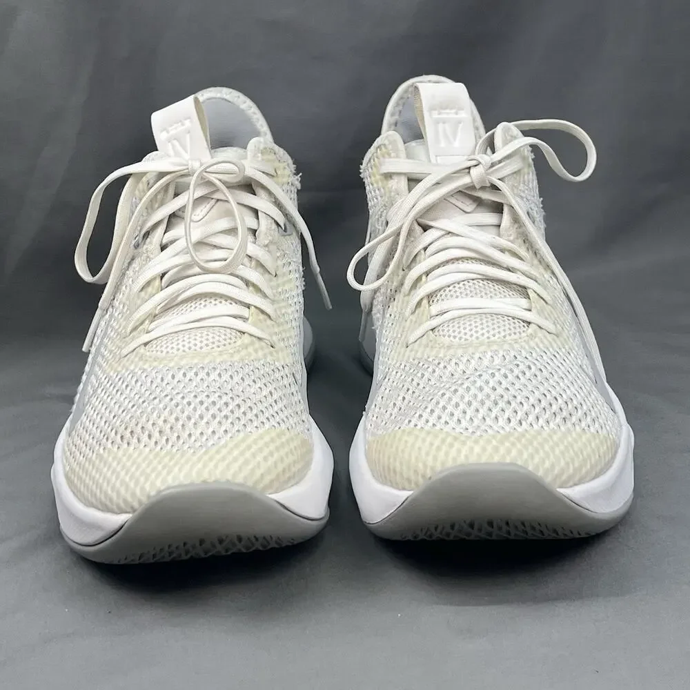 Nike LeBron Witness 5 Basketball Shoes Men’s 8.5 White Gray Zoom Air CV4004-100